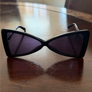 Karen Walker Black Cat-Eye Sunglasses